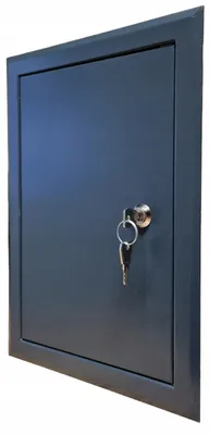 Produktbild von Laco DR-2 Revisionstür Metall Anthrazit 30x40 cm mit Schlüssel