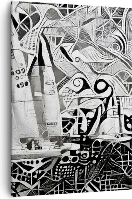 Produktbild von Bild auf Leinwand - Leinwandbild - Einteilig - Abstraktion modern - 70x100cm - Wand Bild - Wanddeko - Wandbilder - Leinwanddruck - Wanddekoration - Leinwand bilder - Wandbild - PA70x100-3479