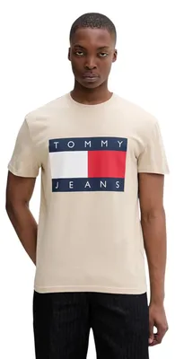 Produktbild von Tommy Hilfiger Jeans 519933 Herren T-Shirt Beige : Größe - L Größe: L