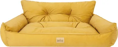 Produktbild von Hundebett Haustierbett Hundeliege Gesteppt Hundekissen Bett Sofa Hundematratze Tierbett Hundesofa Matratze - Joker Gesteppt - 106 x 80 cm [Größe: XXL] - Gelb Fancy