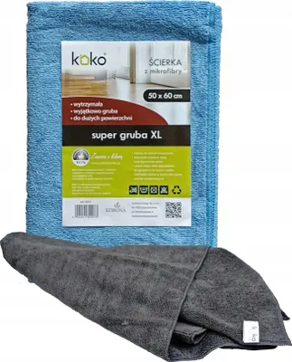 Produktbild von Mikrofaser-Bodentuch saugfähig groß XL 50x60 cm stark Profi Koko
