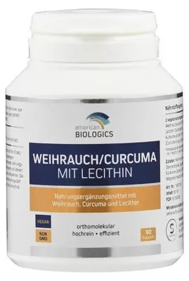 Immagine prodotto di Incenso/curcuma con lecitina Americ.Biologics Kps. 90 pz