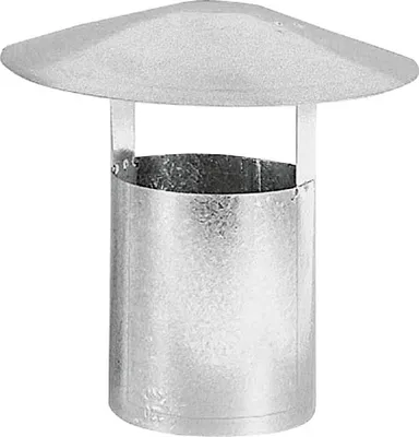 Immagine prodotto di Bertrams 32310 Cofano antipioggia con tubo di sezione 120 mm, argento/grigio