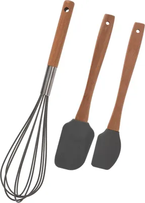 Produktbild von Kochbesteck-Set 3-teilig Holz/Silikon neuetischkultur