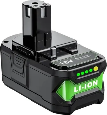 Image de Batterie lithium-ion, capacité 7000 mAh/9000 mAh, 18 V, compatible avec Ryobi, 1 batterie de 9,0 Ah