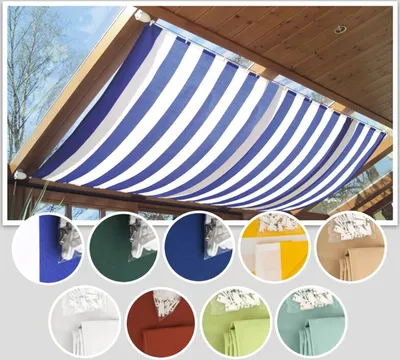 Produktbild von Windhager Sonnensegel mit Seilspanntechnik, UV-stabil, witterungsbeständig, seitlich verschiebbar, lichtdurchlässiges Polyester-Gewebe