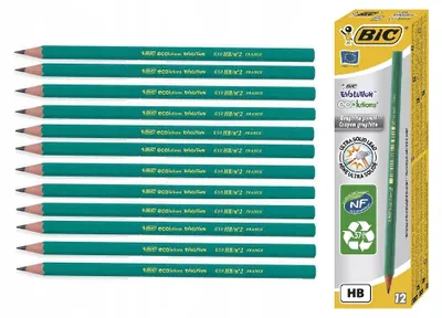 Produktbild von BIC Bleistift ohne Radiergummi HB 12er Pack