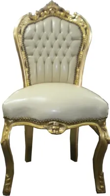 Produktbild von Casa Padrino Barock Esszimmer Stuhl Creme / Gold - Möbel