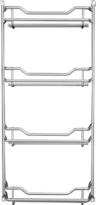 Produktbild von FUCHS Gewürzregal zur Wandmontage, silber, pulverbeschichtet, für 12 Gewürze, 20x43x7 cm