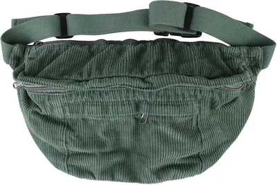 Imagen del producto de Bolsa de cintura grande, con correa de hombro ajustable, de 44x12x20 cm, para mujeres y hombres