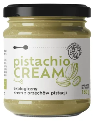 KREM Z PISTACJI PRAŻONYCH 100 % BIO 180 g - DIET-FOOD