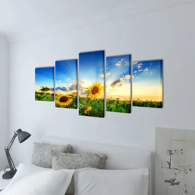 Immagine prodotto di Set Stampa su Tela da Muro Girasole 200 x 100 cm