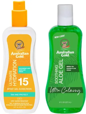 Obrázok produktu pre Austrálsky zlatý gél v spreji SPF15 + aloe po opaľovaní