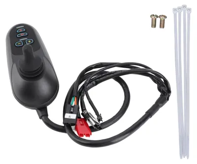 Obrázek produktu pro Elektrické ovládání invalidního vozíku, motor s kartáčovými uhlíky, samostatný joystick s brzdnou funkcí, 24 V DC, 45 A