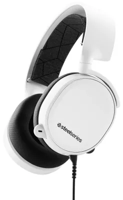 Produktbild von Steelseries Arctis 3, Kabelgebunden, Gaming, 20 - 22000 Hz, Kopfhörer, Schwarz, Weiß