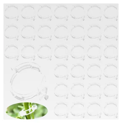 Produktbild von 300 Stück Pflanzenclips, wiederverwendbare Kunststoffklammern für Tomaten, Blumen und andere Rankpflanzen