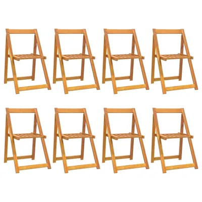 Produktbild von Klappbare Gartenstühle 8 Stk. Massivholz Akazie