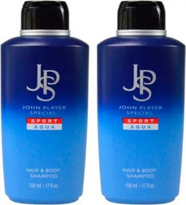 Produktbild von John Player Special Sport Aqua Hair & Body Shampoo 2 x 500 ml