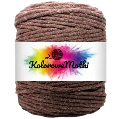 Produktbild von Makramee Garn Braun 5mm 50m | Naturliche Stark, Baumwollgarn, Baumwollschnur, Perfekt für Basteln
