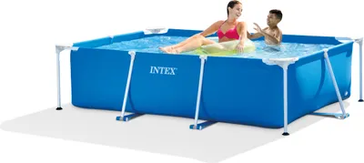 Produktbild von INTEX 28270NP Rectangular Frame Pool 220x150x60cm Gartenpool Familienpool