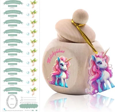 Produktbild von Kinderzimmer-Aufbewahrung UOY Zahnbox Babyzähne Mädchen, Zahnbox für Babyzähne Mädchen, Zahnbox, Milchzahnbox, Milchzahnbox, Mädchen, Kinder, Zahnbox