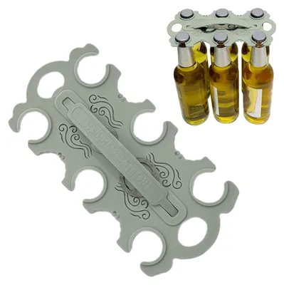 Produktbild von Bierträger für 6 Flaschen – Transporthalter für Angeln, Picknick und Partys
