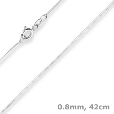 0-8mm-Schlangenkette-diamantiert-aus-925-Silber-rhodiniert-42cm