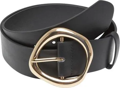 Imagen del producto de Cinturón de cuero sintético con hebilla de diseño "Urban Classics" para mujer, color /dorado, talla L/XL