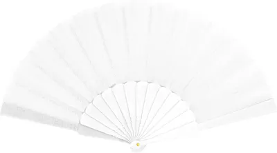 Produktbild von Oblique Unique Handfächer Damen Fächer Wandfächer Fasching Karneval Party - weiß