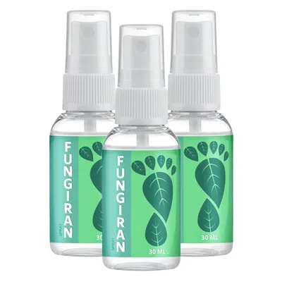 Zdjęcie produktu dla 3x Fungiran – spray do pielęgnacji skóry stóp i paznokci 30 ml