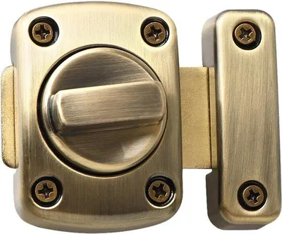 Produktbild von Zweischlitzschloss aus Bronze - Sicherheitstür mit Drehgitter - Hardware