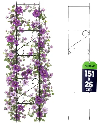 Obrázek produktu pro Zahradní žebřík, výška 150 cm, provedení odolné proti povětrnostním vlivům, černý