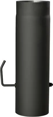 Zdjęcie produktu dla rura dymowa z klapką 150mm/ 500 t.1,5mm CZARNA