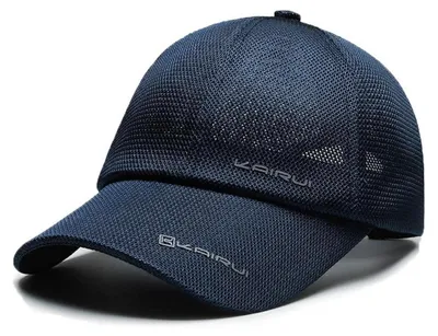 Obrázok produktu pre Baseballová čiapka, letná, sieťovaná, priedušná, nastaviteľná, tmavomodrá, obvod 56-60 cm