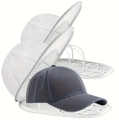 Produktbild von Cap Waschmaschinen Form, 2 Stück Baseballkappen Waschgestell, Hutwascher | Cap Waschen Gestell & Cap Washer, Kappe Waschen in Waschmaschine