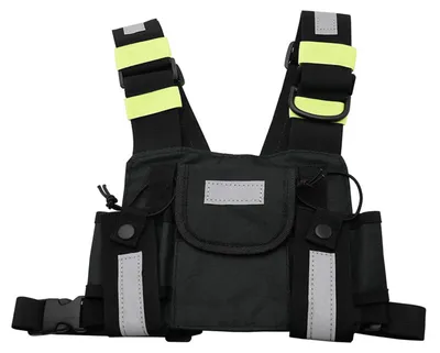 Produktbild von Universelle Brusttasche für Zweiweg-Funkgeräte, Freisprecheinrichtung, Walkie-Talkie-Halterung, verstellbare, wasserabweisende Fronttasche