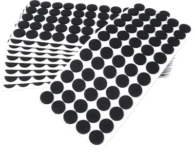 Produktbild von Adsamm® | 600 x selbstklebende Filzgleiter / Schwarz / Ø 20 mm / rund / Möbelgleiter aus Filz mit 3.5 mm Stärke
