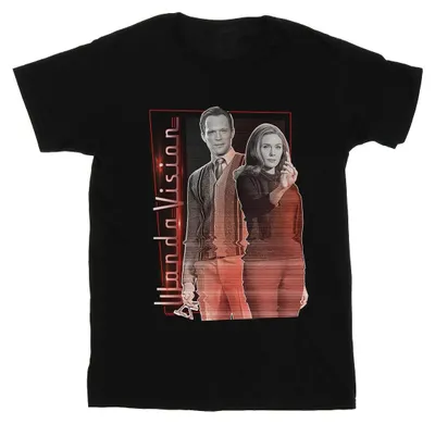 Image de Marvel - T-shirt « WandaVision Interference » pour homme BI48666 (M) (noir)
