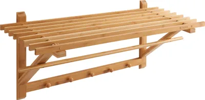 Produktbild von ambus Garderobe mit 5 Haken, 75x28x25 cm