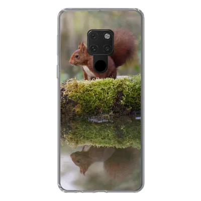 Produktbild von MuchoWow® Handyhülle Schutzhülle Hülle für Huawei P40 Lite Waldtiere - Wasser - Moos Silikon Softcase Handy Hülle - Handy