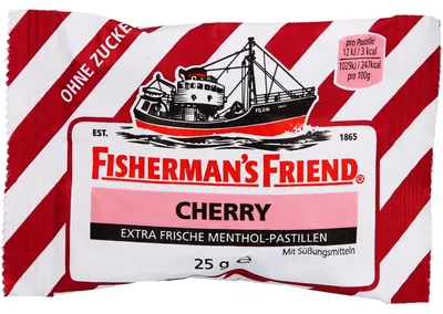 Produktbild von FISHERMANS FRIEND CHERRY OHNE ZUCKER, 25 g PAS