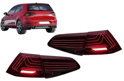 Produktbild von LED Rückleuchten für VW Golf 7 und 7.5 Schrägheck 2012–2019 Laser-Look für Halogen.