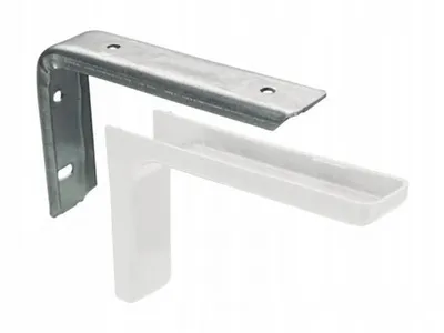 Obrázek produktu pro Regalwinkelhalterung mit Abdeckung 240 mm weiß