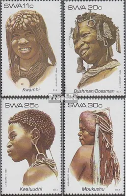 Produktbild von Briefmarken Namibia - Südwestafrika 1984 Mi 554-557 (kompl.Ausg.) FDC Frauenkopfschmuck