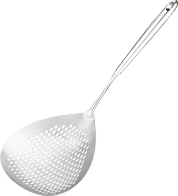 Produktbild von Edelstahl-Schlitzlöffel, Pasta-Spinnensieb, Schöpflöffel, Bratsieb, Löffel, Küche, Kochen, Skimmer, Sieb