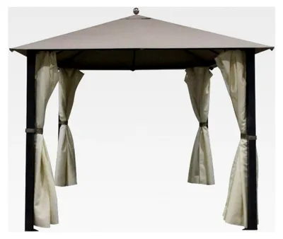 Produktbild von Seitenteile für Pavillon Kos 4 Stück. Taupe Sonnenschutz Pavillonzubehör