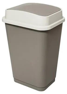 Immagine prodotto di Cestino per rifiuti con coperchio incernierato PLASTICA, 50 L