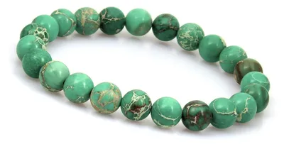 Produktbild von GD GOOD.designs Chakra Perlenarmband aus 8 mm Meeressediment Jaspis Natursteinen