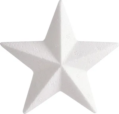 Produktbild von Styroporform Stern, 10 cm
