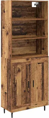Zdjęcie produktu dla Highboard Stare drewno 69,5 x 34 x 180 cm